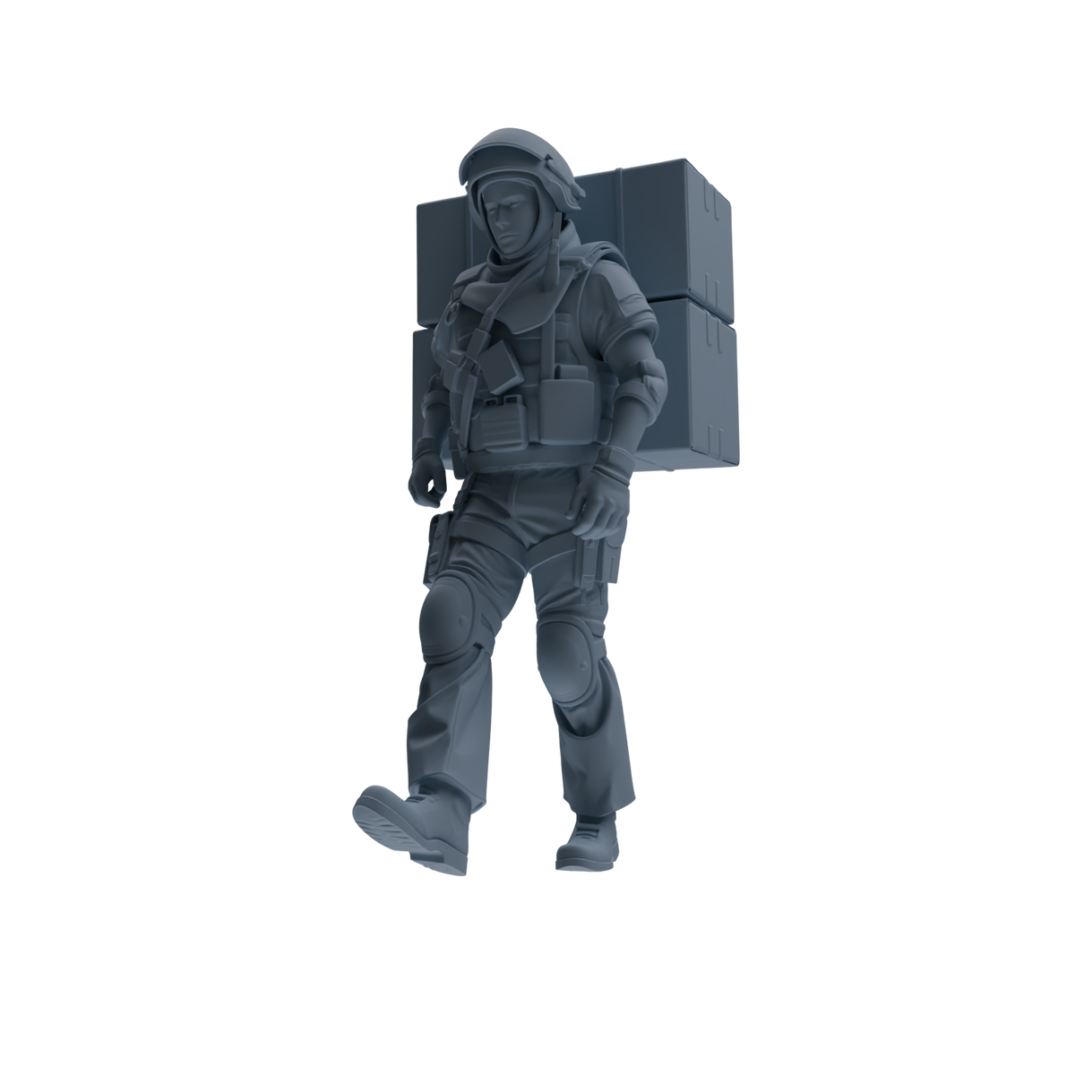 MRY-SFW SSTR314 Modern Counter-Terrorism SWAT Shield Bearer Logistics Four-Person Group — detail view 2