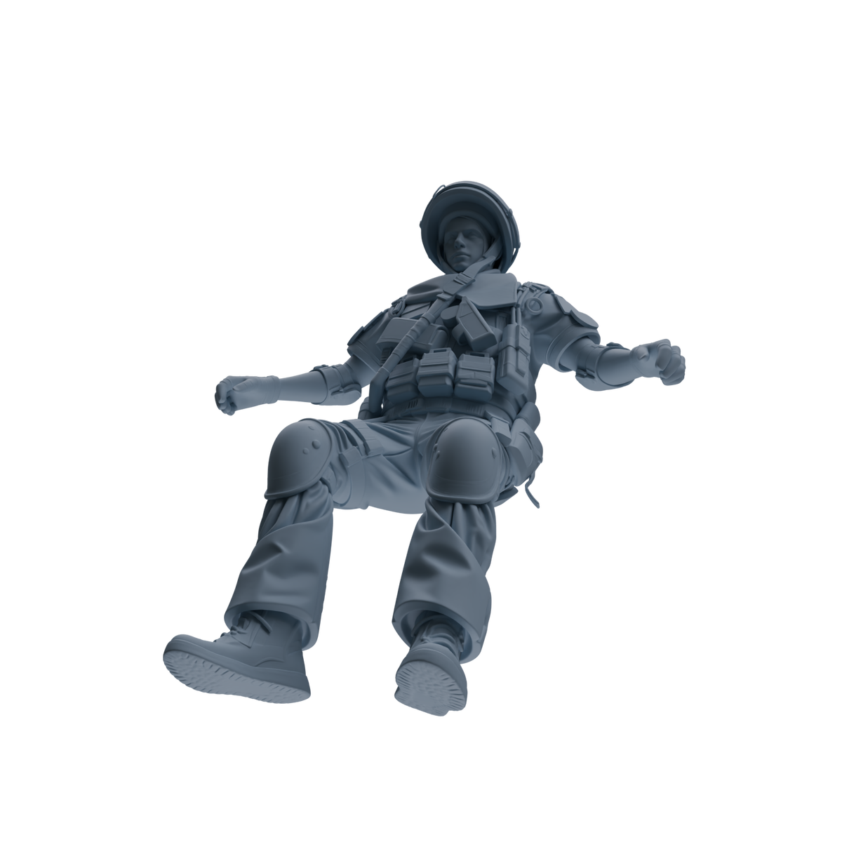 MRY-SFW SSTR319 Modern Counter-Terrorism SWAT Shield Bearer Rest 2 Four-Person Group — detail view 2