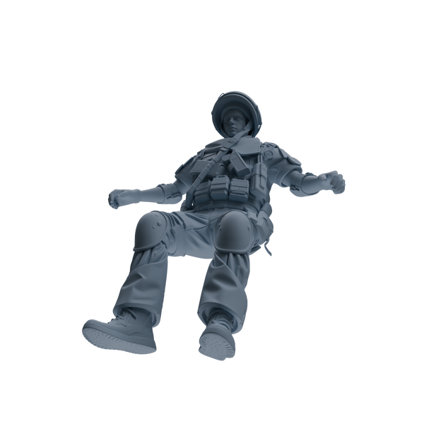 MRY-SFW SSTR319 Modern Counter-Terrorism SWAT Shield Bearer Rest 2 Four-Person Group
