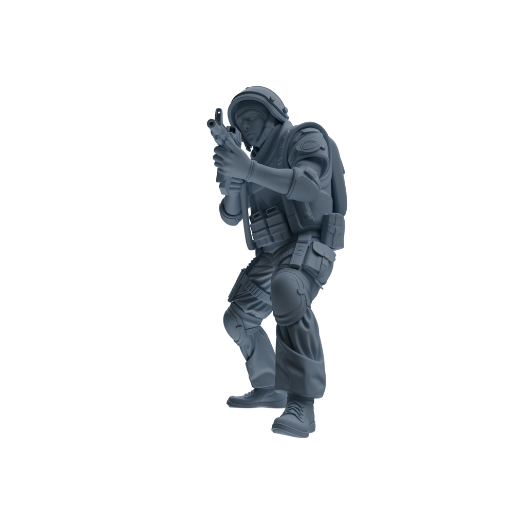 MRY-SFW SSTR323 Modern Counter-Terrorism SWAT Shield Bearer Combat 2 Four-Person Group
