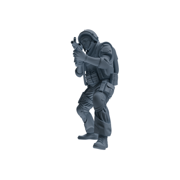 MRY-SFW SSTR323 Modern Counter-Terrorism SWAT Shield Bearer Combat 2 Four-Person Group