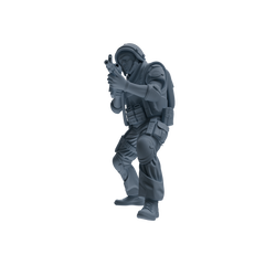 MRY-SFW SSTR323 Modern Counter-Terrorism SWAT Shield Bearer Combat 2 Four-Person Group