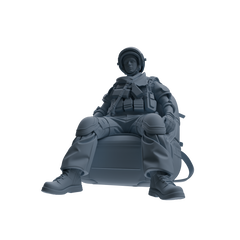 MRY-SFW SSTR320 Modern Counter-Terrorism SWAT Shield Bearer Rest 3 Four-Person Group