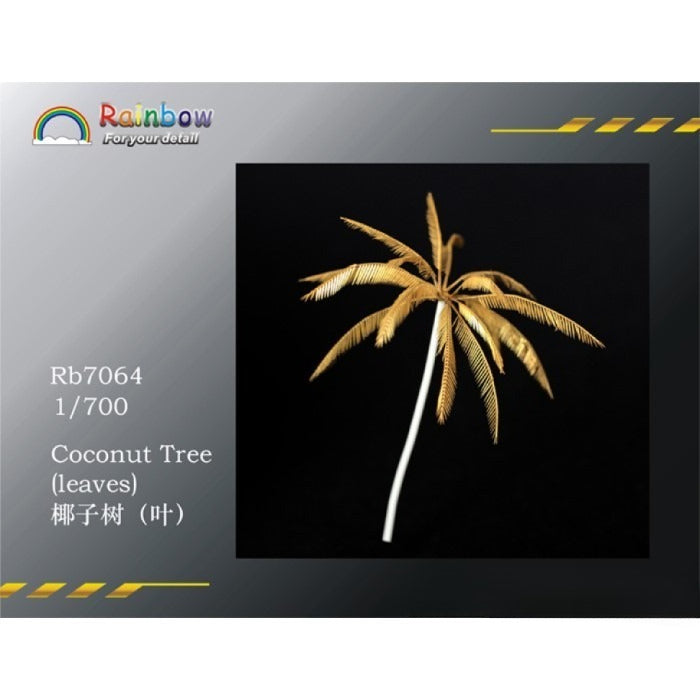 Rainbow RB7064 1/700 Detail Up Coconut Tree (leaves) — scale model kit