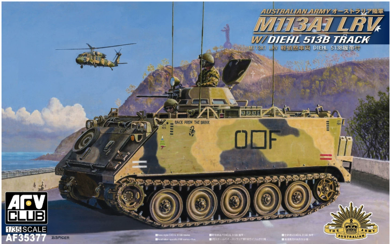 AFV Club AF35377 1/35 Australian M113A1 LRV Diehl 513 Track VersionModel Kit