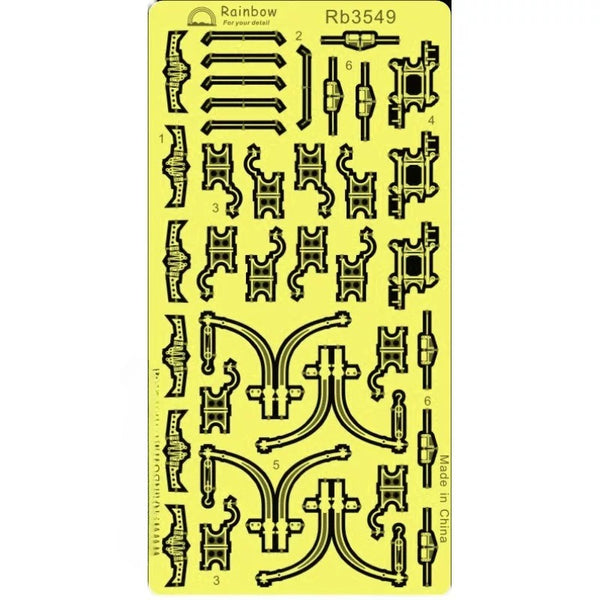 Rainbow Rb3549 1/350 Lightning Protector I (Large, 6 pieces) [1 etched part, 6 resin parts] Modification Part