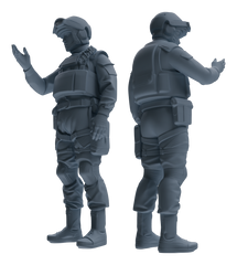 Detail view of MRY-SFW LYGR630 Modern Airborne Division Six-Person Daily 2 Model