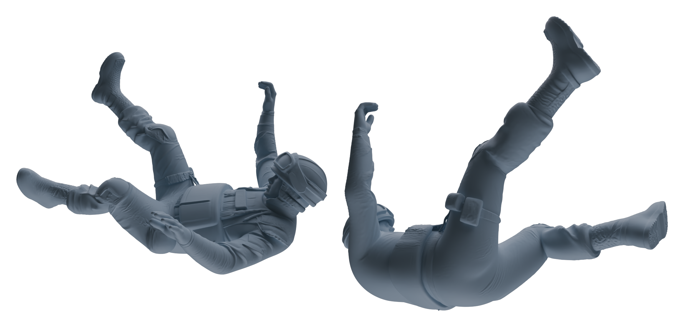 Detail view of MRY-SFW LYGR627 Modern Airborne Division Seven-Person Training Model