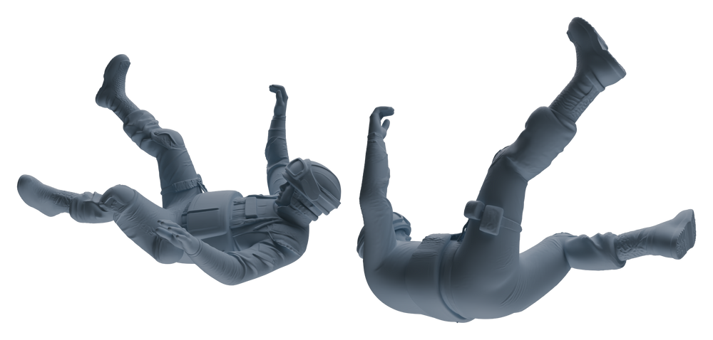 Detail view of MRY-SFW LYGR627 Modern Airborne Division Seven-Person Training Model
