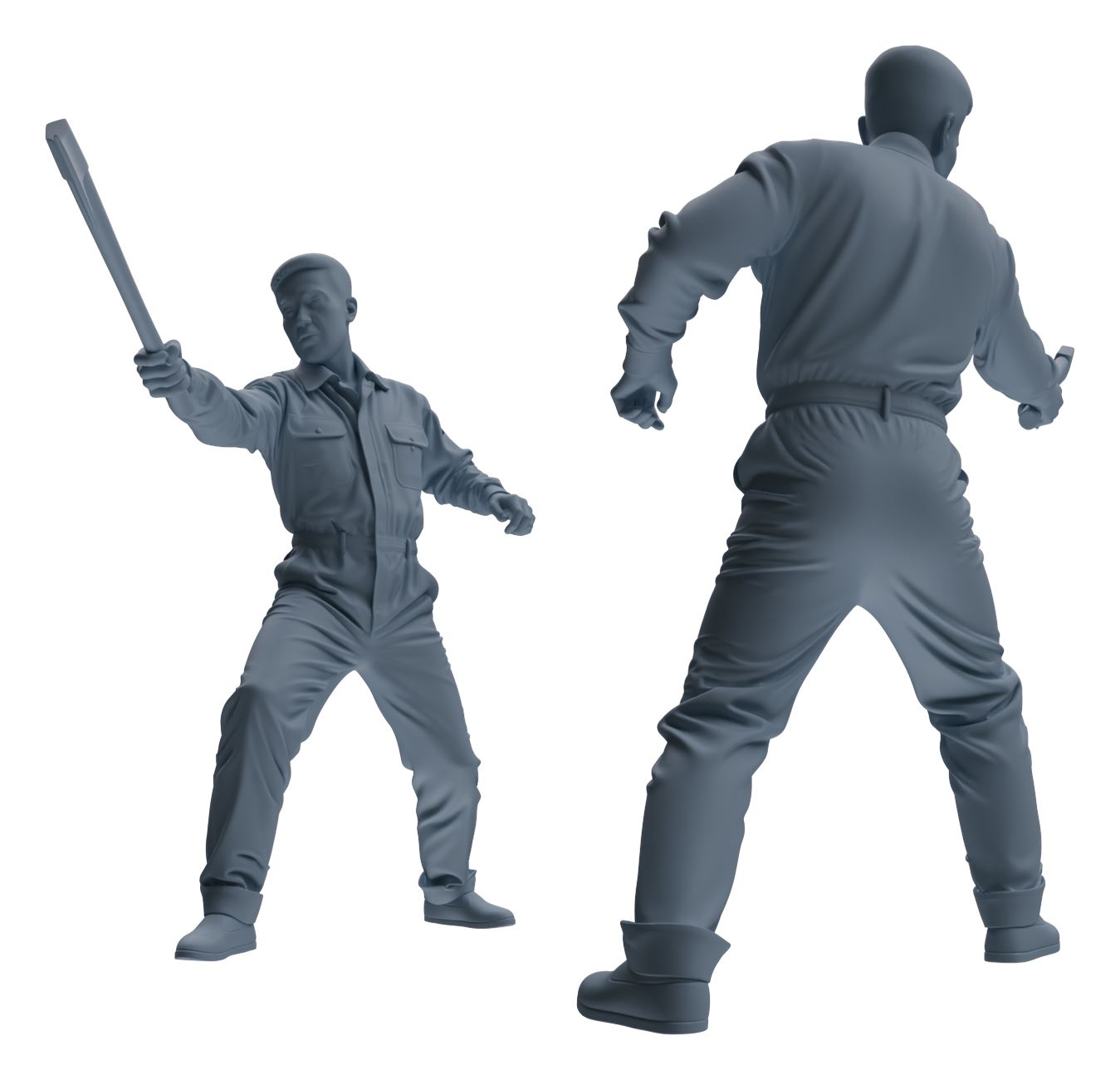 Detail view of MRY-SFW LYGR654 China 1983 Strike Hard Campaign Six-Person Arrest Group Model