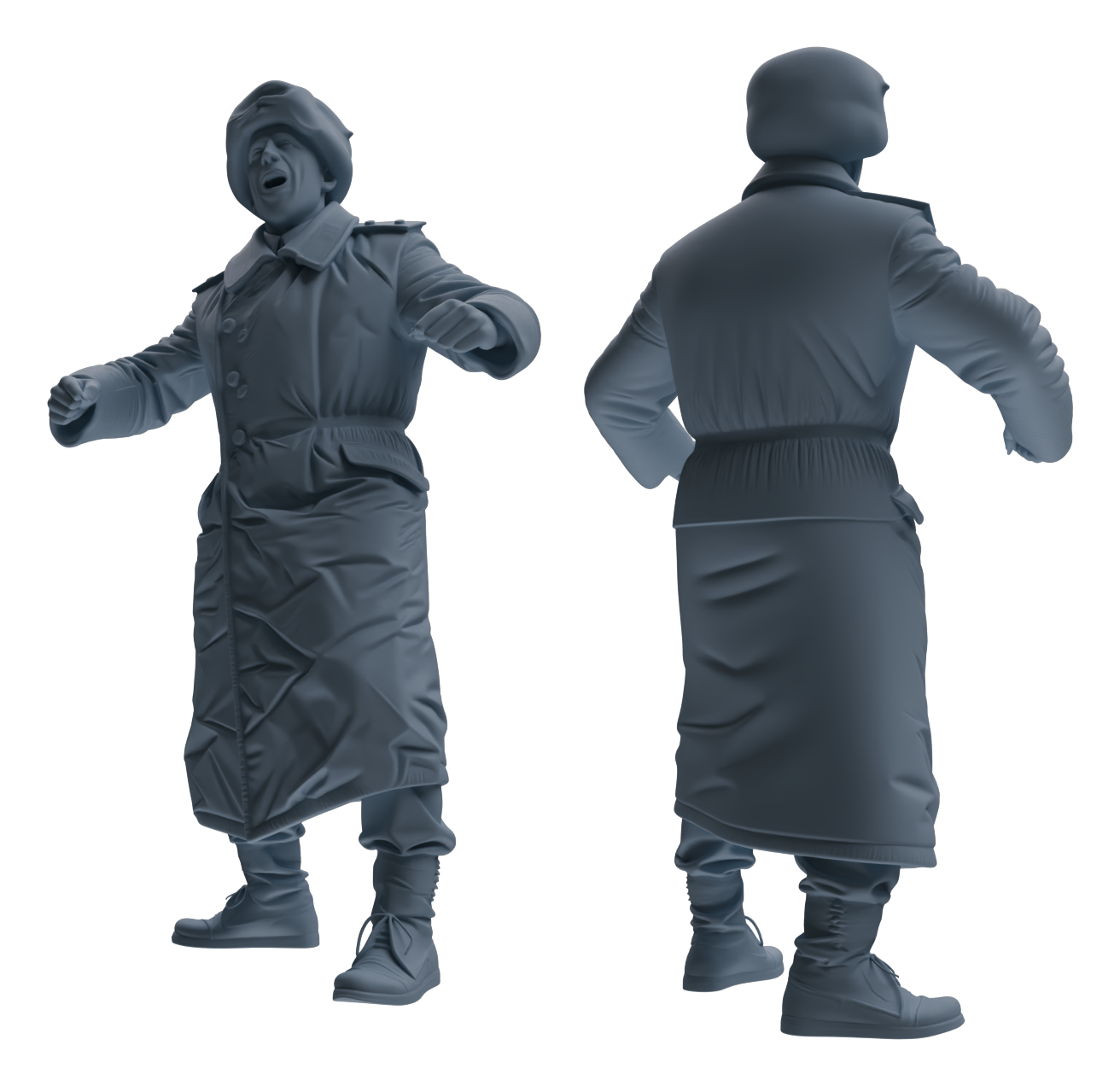 Detail view of MRY-SFW LYGR641 WWII Soviet Six-Person Entertainment Model
