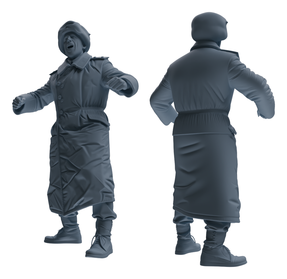 Detail view of MRY-SFW LYGR641 WWII Soviet Six-Person Entertainment Model