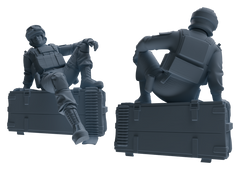 Detail view of MRY-SFW LYGR628 Modern Airborne Division Six-Person Rest Model