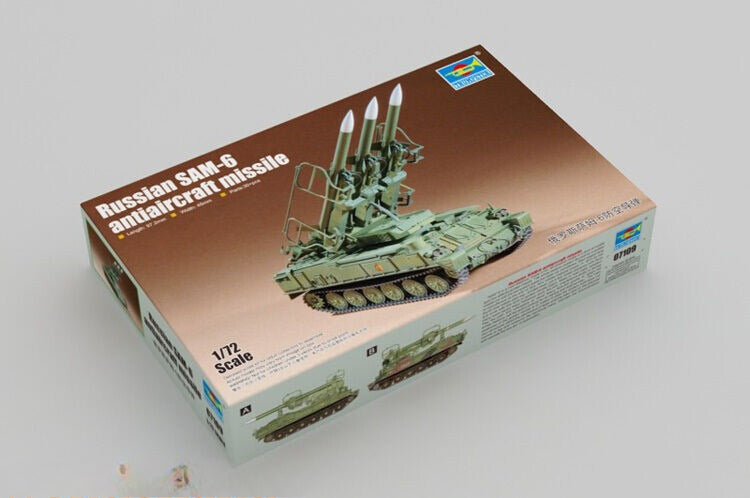 Trumpeter 1/72 07109 Russian SAM-6 Anti- Aircraft Missile System — scale model kit