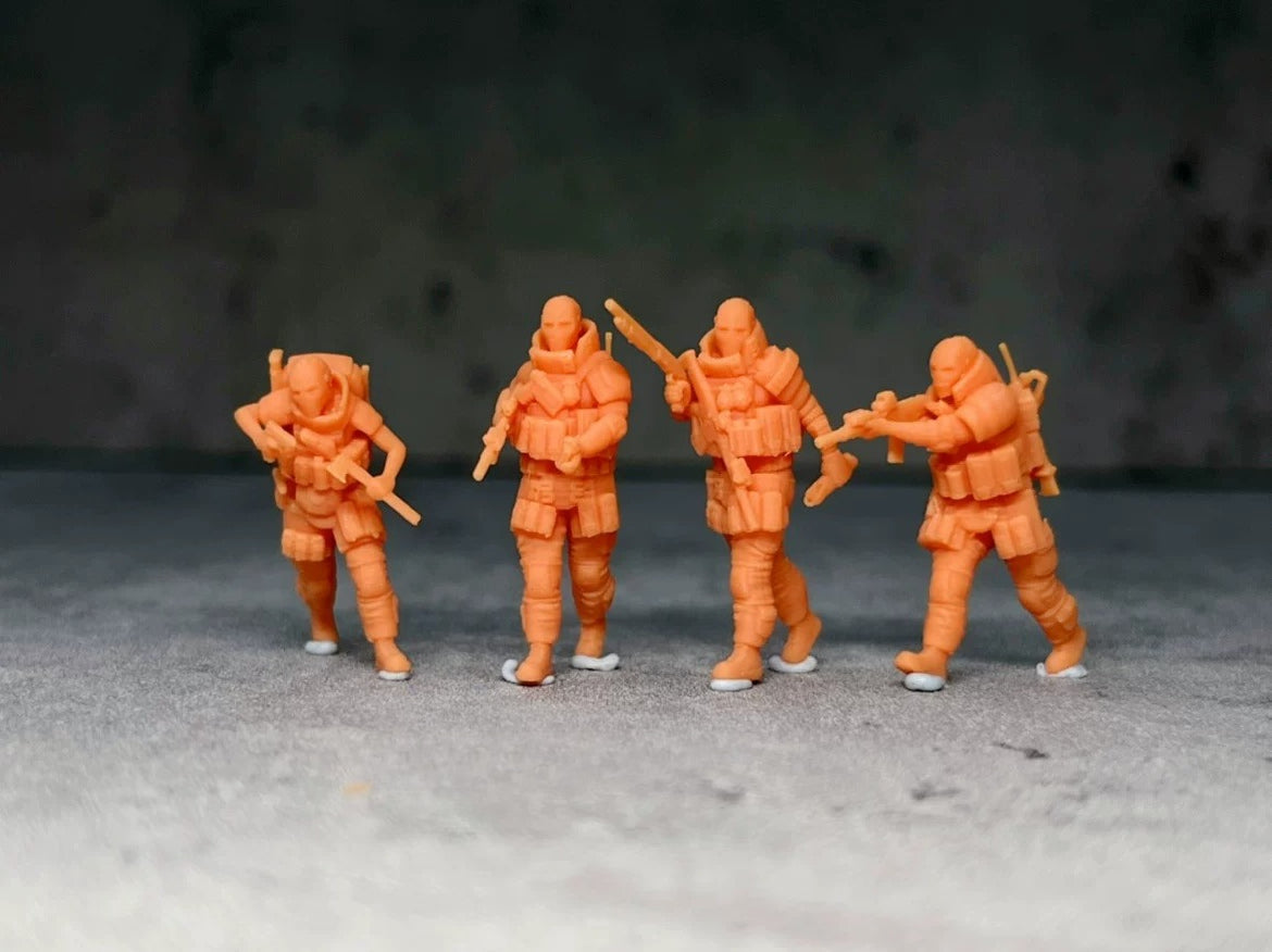 Modern Soldier 4-Man Team LSSNO16 1/35/48/64/72/87/100/144