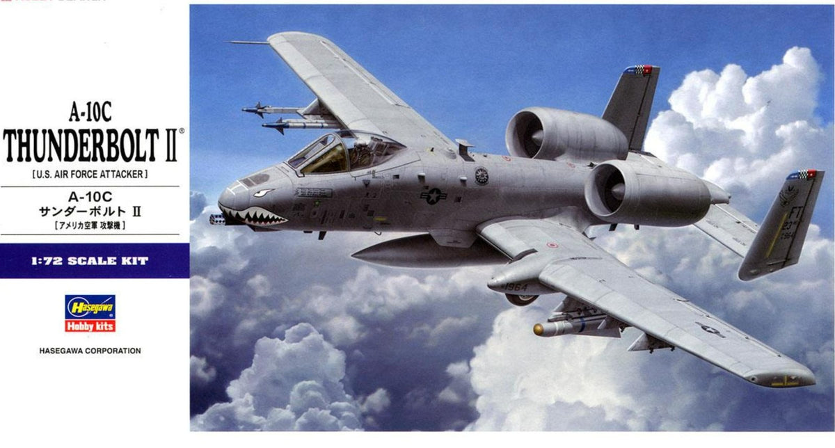 HASEGAWA  01573 1/72 A-10C Thunderbolt II Assembly Model Kit — scale model kit