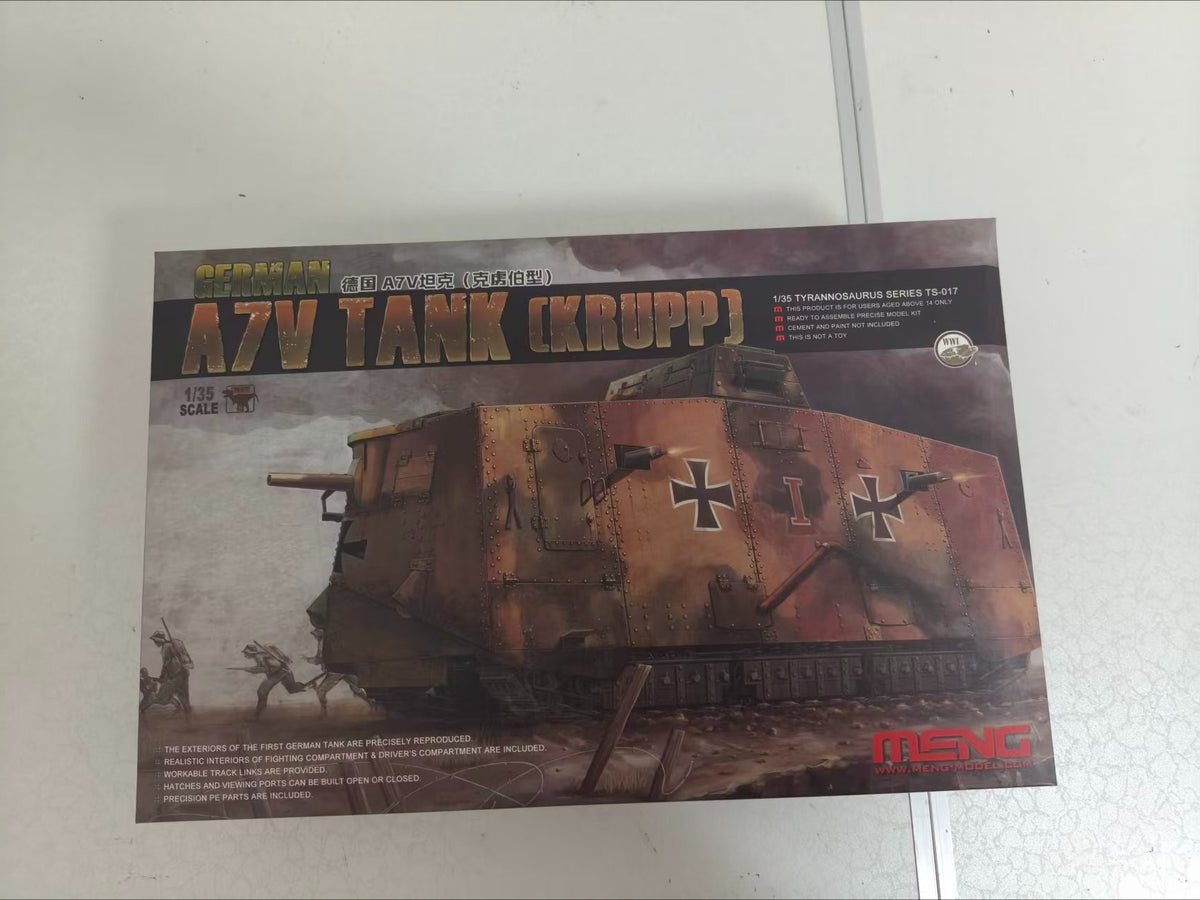 Meng Model TS-017 1/35 German A7V Tank (Krupp) — detail view 4