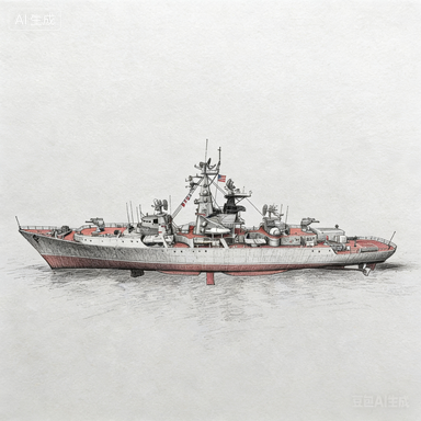 RHWS055S-A  Military Model USSR Soviet Union Project 1134 Berkut Kresta I Class Full Hull