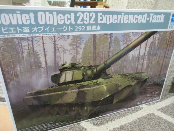 TRUMPETER 09583 1/35 SCALE SOVIET 292 OBJECT EXPERIENCED TANK MODEL KIT