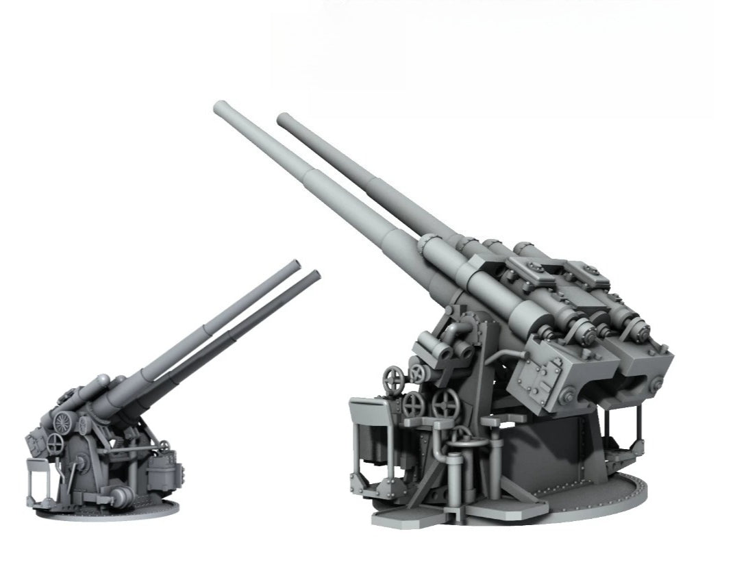SSMODEL R350054  1/350Proportions Eat orange 120 mm twin anti-aircraft guns