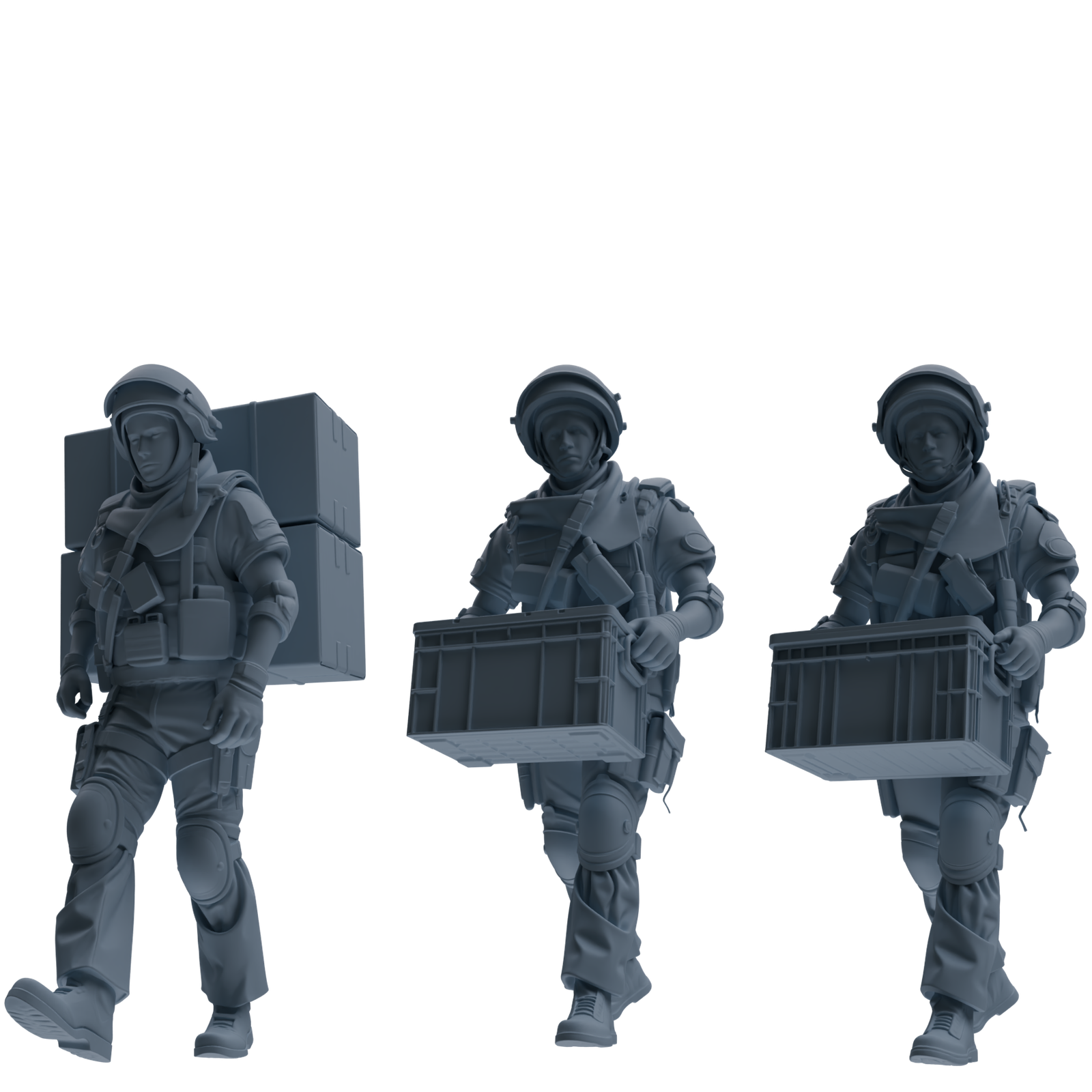 MRY-SFW SSTR314 Modern Counter-Terrorism SWAT Shield Bearer Logistics Four-Person Group