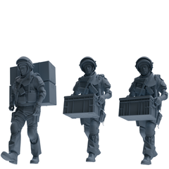 MRY-SFW SSTR314 Modern Counter-Terrorism SWAT Shield Bearer Logistics Four-Person Group