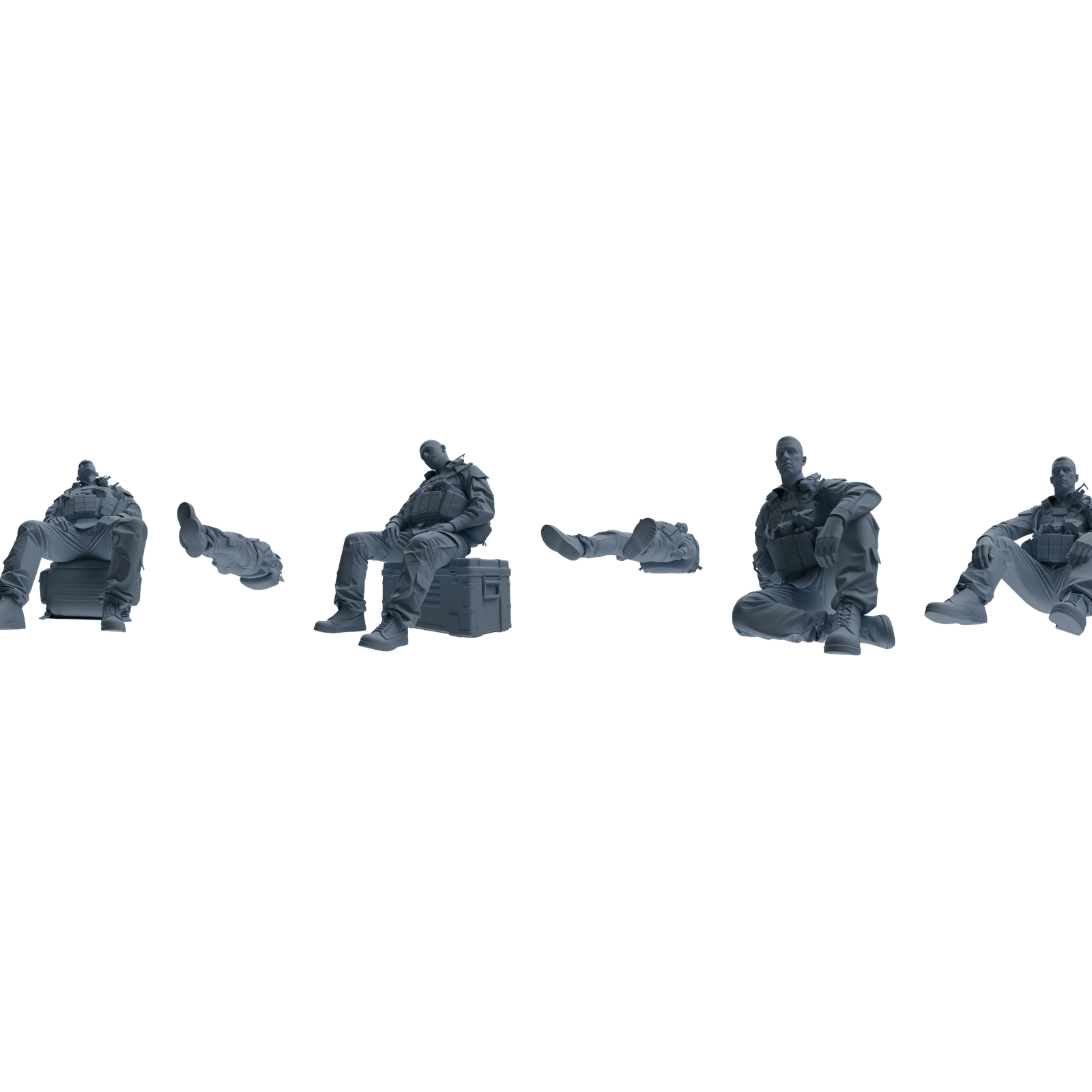 MRY-SFW LYGR620 Modern U.S. Army Six-Person Rest 3D Printed Resin Model Kit by SSMODEL