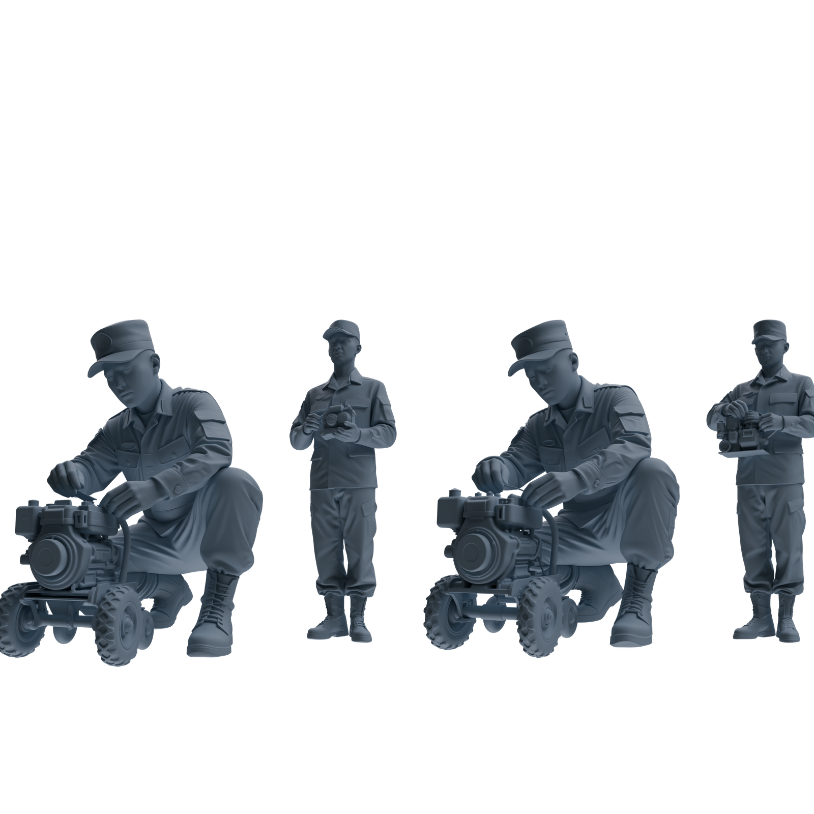 MRY-SFW SSTR242 Modern Army Logistics Maintenance Four-Person Group