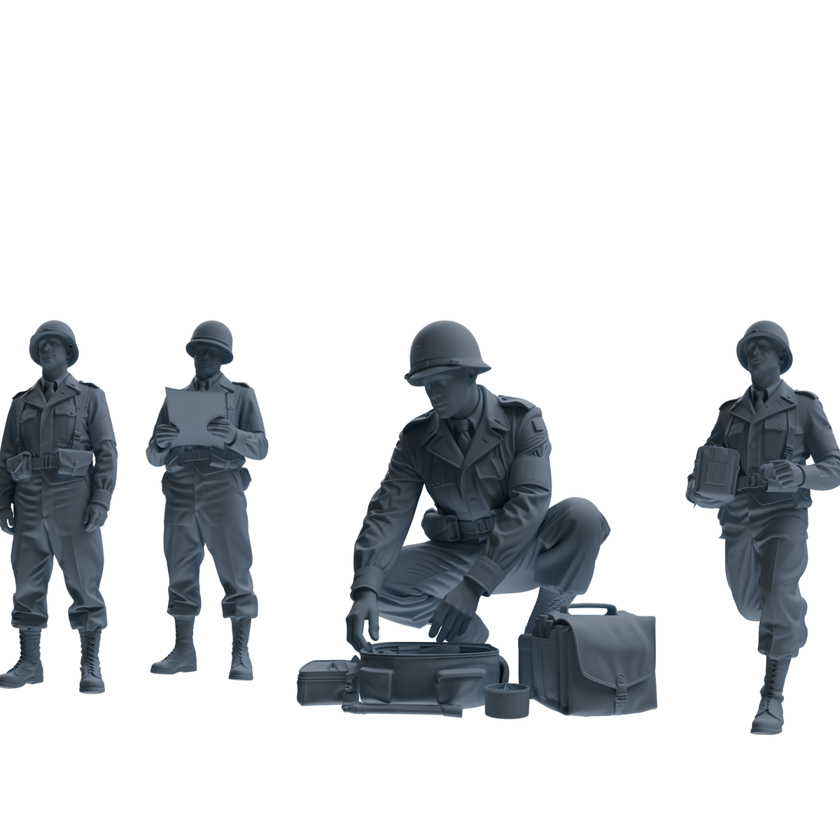MRY-SFW SSTR230 WWII U.S. Medic Four-Person Group