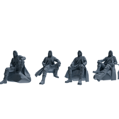 MRY-SFW SSTR274 Medieval Ranger Rest Four-Person Group