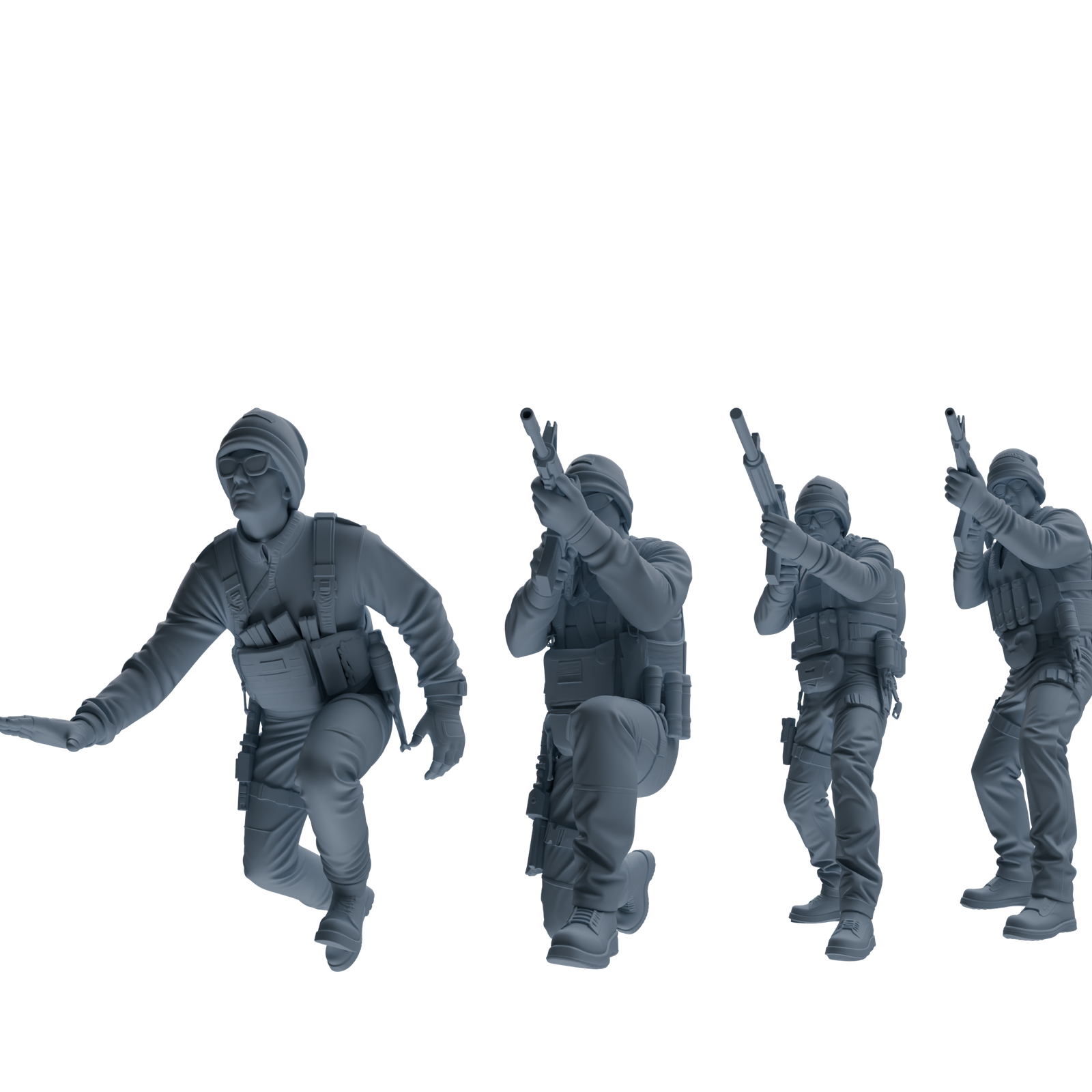 MRY-SFW SSTR390 Modern U.S. Special Forces Combat Four-Person Group