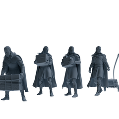 MRY-SFW SSTR302 Medieval Elf-King Carrying Four-Person Group