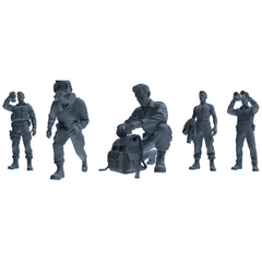 MRY-SFW SSTR188 Miniatures Soldier Model Kit Multi-Functional Recon Soldier Pose Modern Model 5 pcs