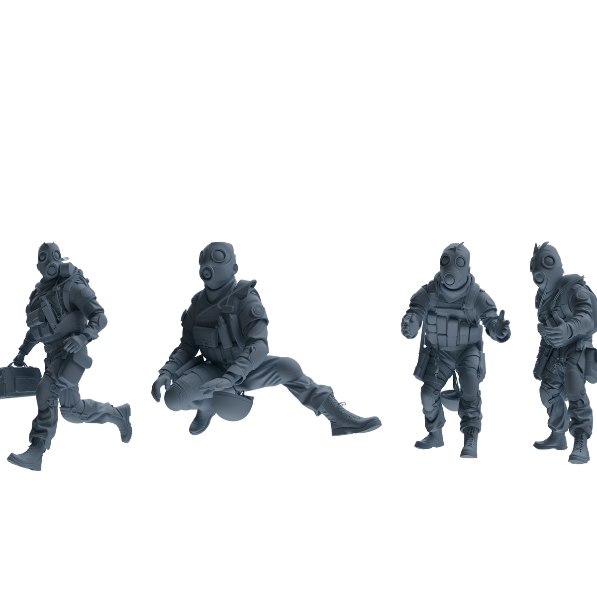 MRY-SFW SSTR313 Modern Counter-Terrorism SWAT Breacher Rescue Four-Person Group