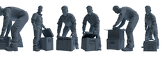 MRY-SFW LYGR699 Modern U.S. Military Six-Person Combat Readiness Group 3D Printed Resin Model Kit by SSMODEL