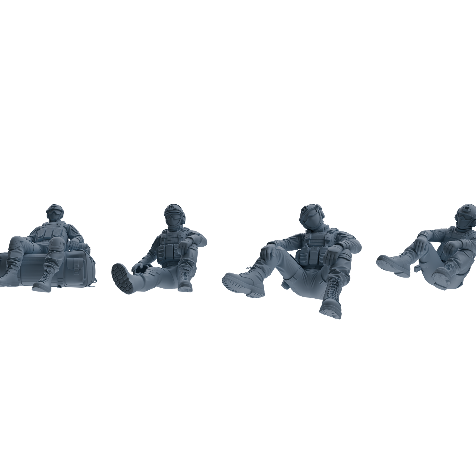 MRY-SFW SSTR352 Modern American Mercenary Rest 2 Four-Person Group