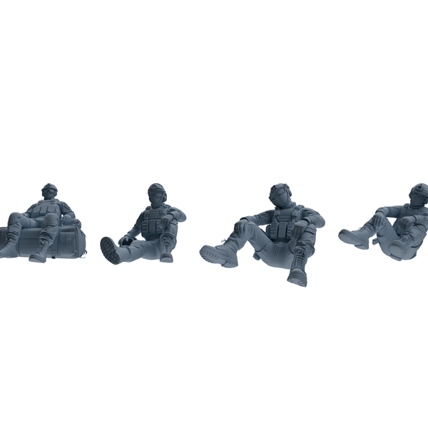MRY-SFW SSTR352 Modern American Mercenary Rest 2 Four-Person Group