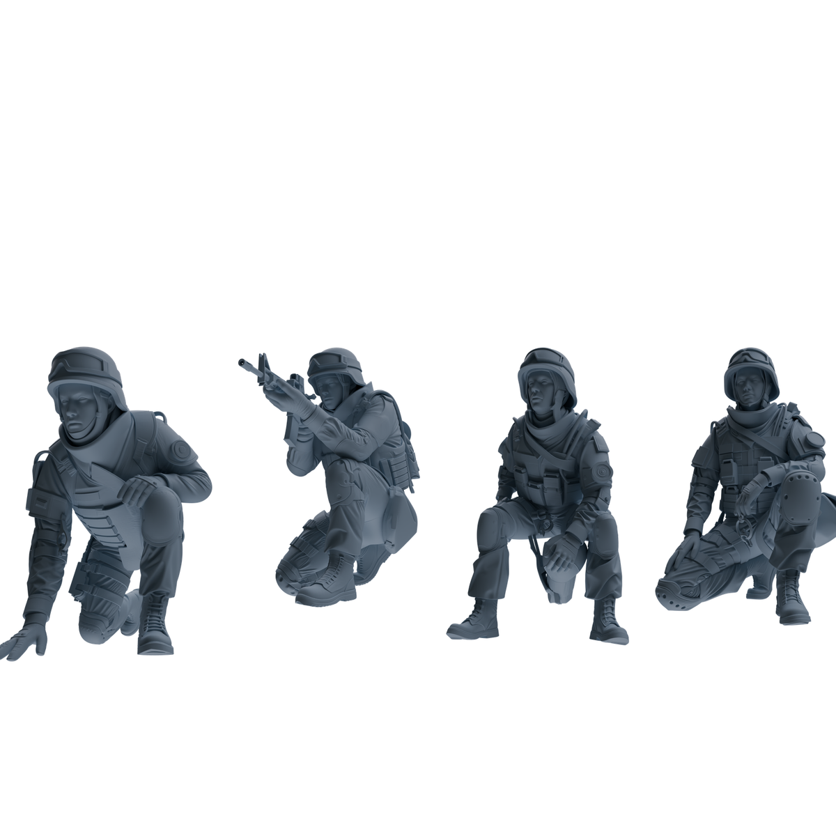 MRY-SFW SSTR336 Modern Counter-Terrorism SWAT Fire Support Operator Combat 2 Four-Person Group