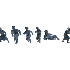 MRY-SFW LYGR640 WWII Soviet Union Six-Person Battle Group 3D Printed Resin Model Kit by SSMODEL