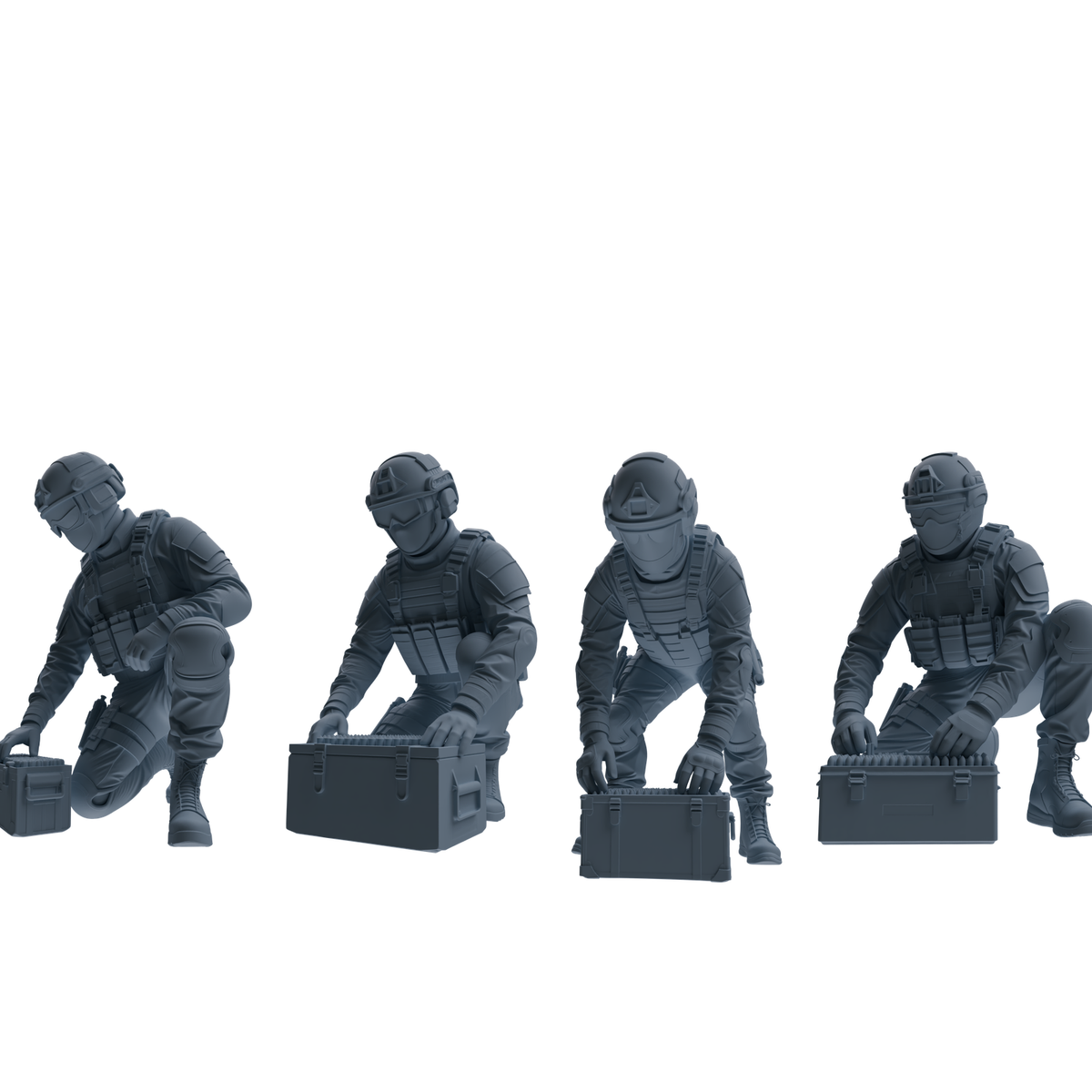 MRY-SFW SSTR357 Modern American Mercenary Combat Readiness Four-Person Group