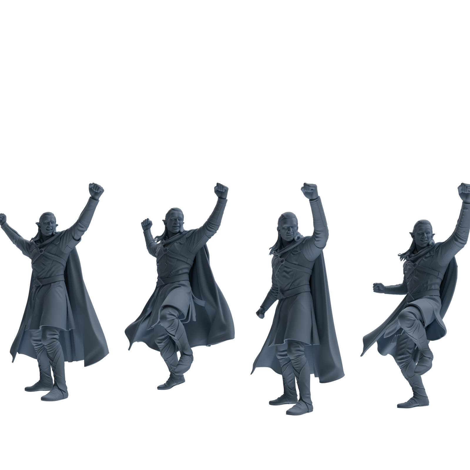 MRY-SFW SSTR304 Medieval Elf-King Cheering Four-Person Group
