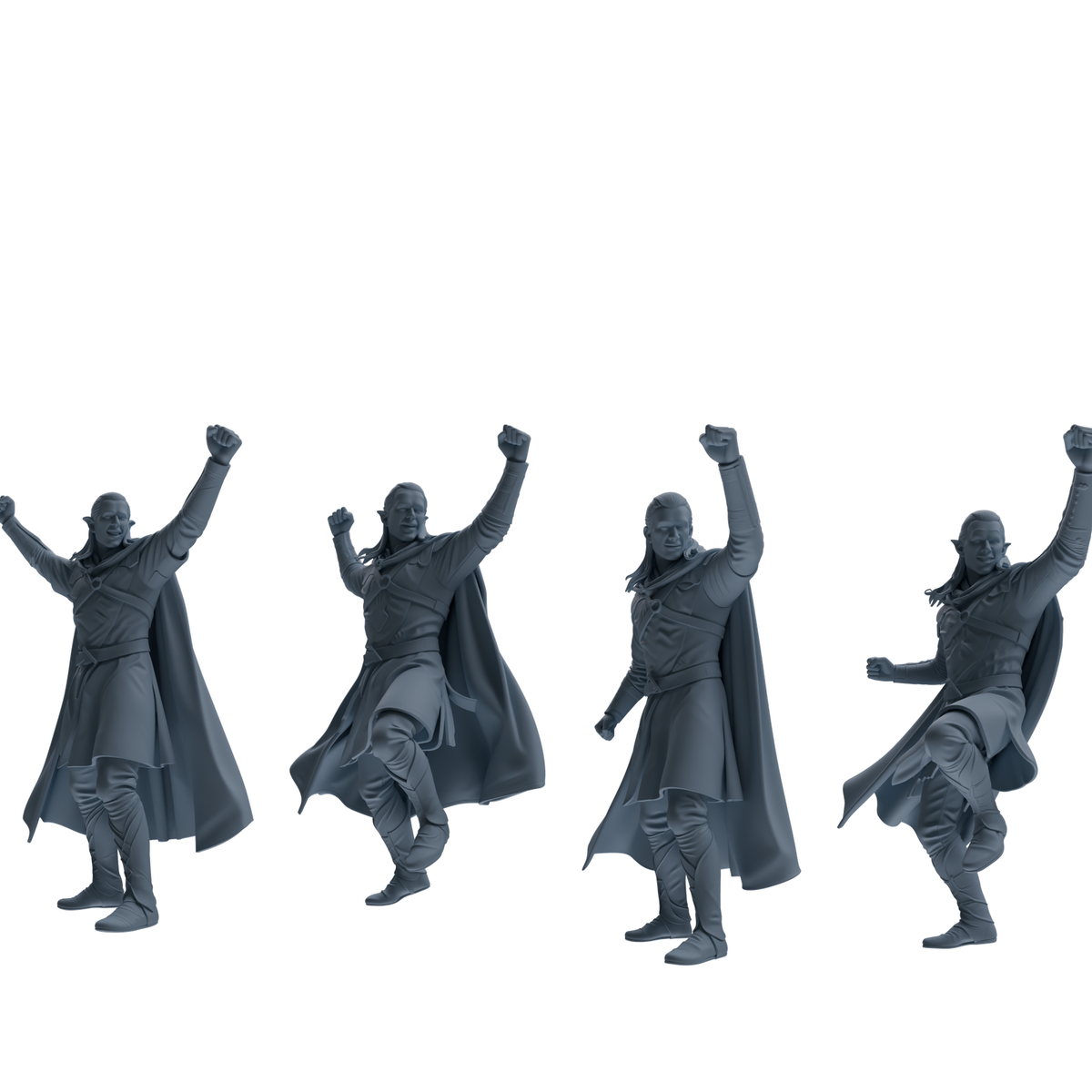 MRY-SFW SSTR304 Medieval Elf-King Cheering Four-Person Group