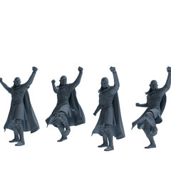MRY-SFW SSTR304 Medieval Elf-King Cheering Four-Person Group