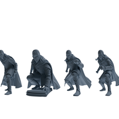 MRY-SFW SSTR306 Medieval Elf-King Ambush Four-Person Group