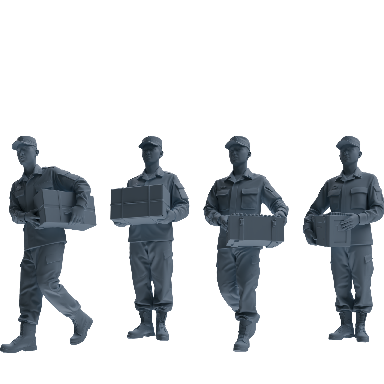 MRY-SFW SSTR243 Modern Army Logistics Soldier Carrying Four-Person Group