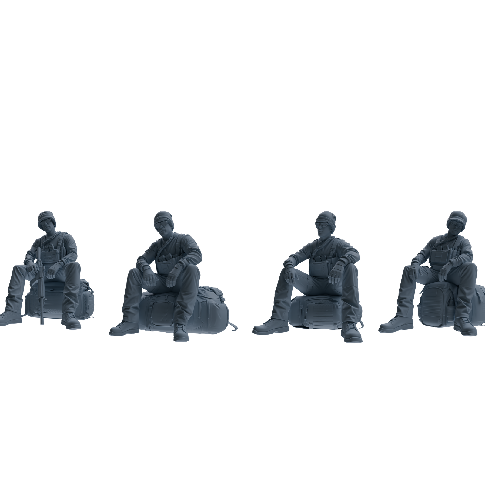 MRY-SFW SSTR386 Modern U.S. Special Forces Rest 3 Four-Person Group