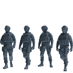 MRY-SFW SSTR354 Modern American Mercenary Patrol Four-Person Group