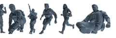 MRY-SFW SSTR018 Miniatures Soldier Model Kit Modern Navy SEAL Six-Person Search and Rescue Group