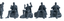 MRY-SFW SSTR088 Miniatures Soldier Model Kit Medieval Knight Five-Person Conversation Group