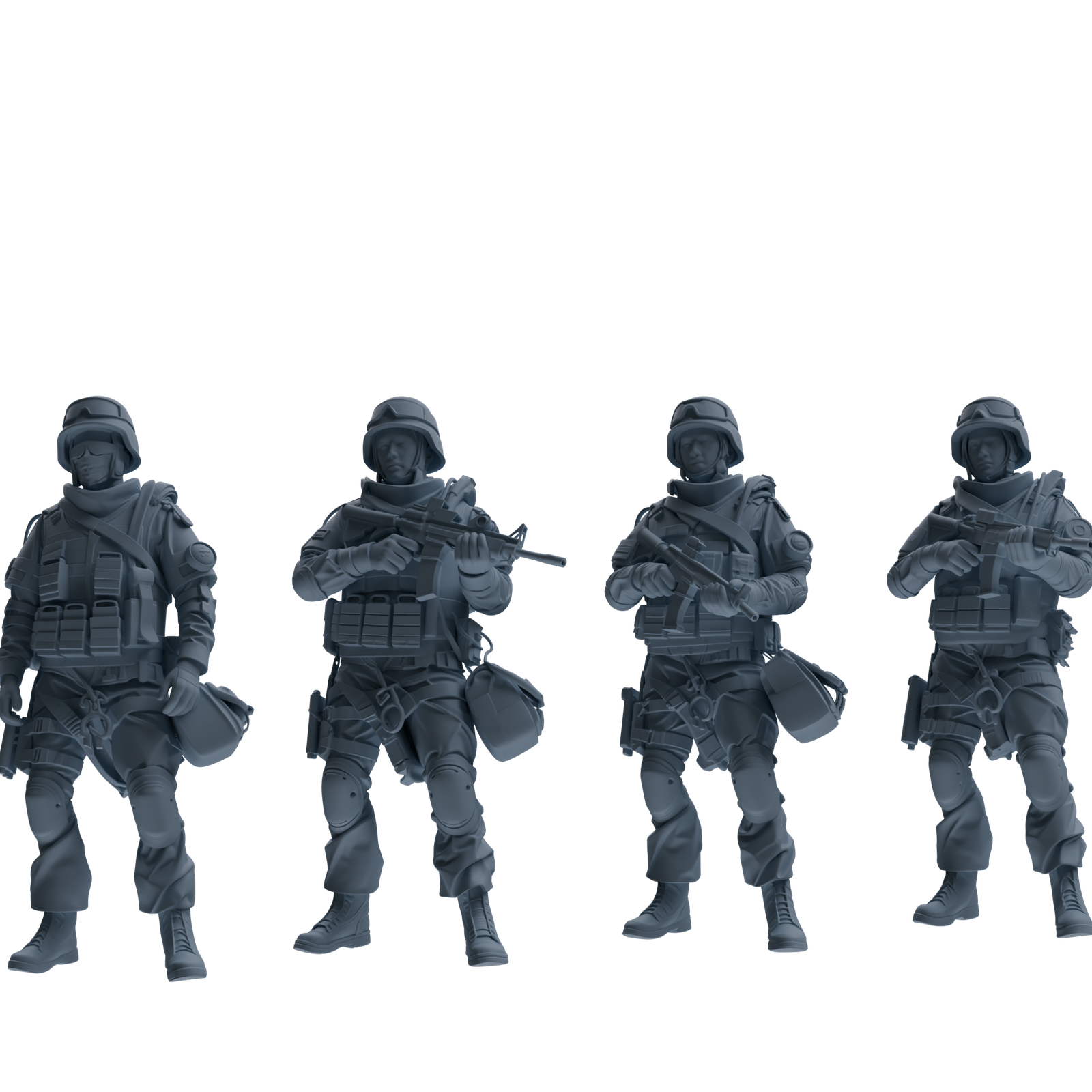 MRY-SFW SSTR334 Modern Counter-Terrorism SWAT Fire Support Operator Garrison Four-Person Group